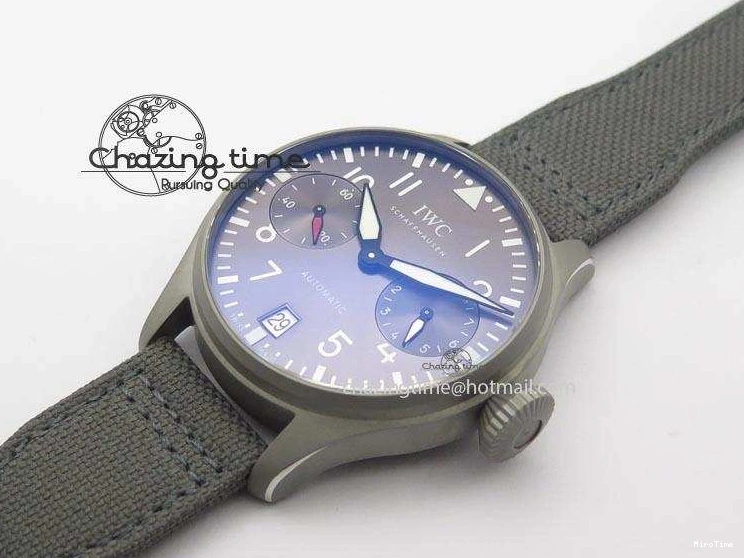 MIROTIME 1230 SunProtective Big Pilot Real PR IW500910 “Patrouille Suisse” ZF 1:1 Best Edition On Gray Nylon Strap 7278